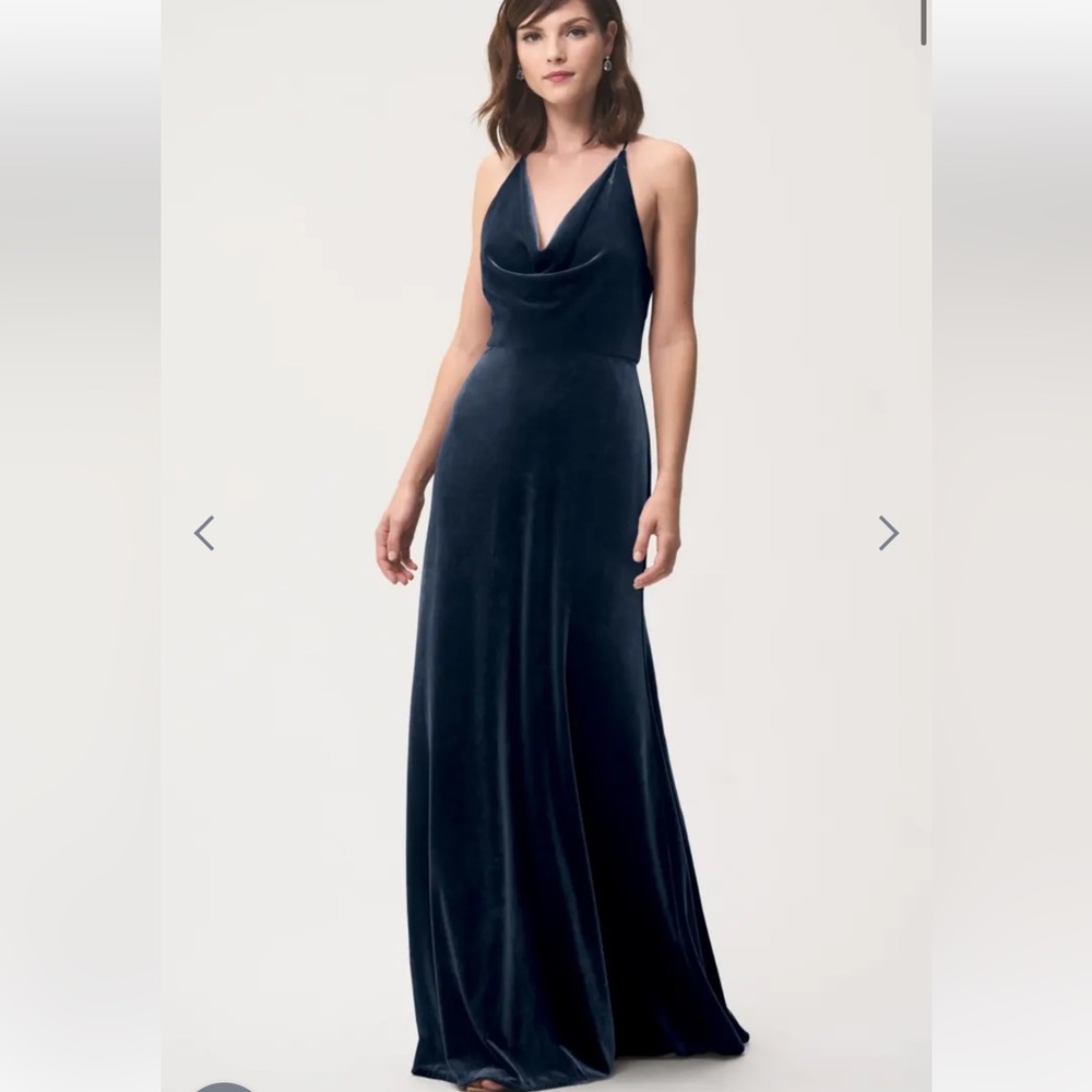 Jenny Yoo Sullivan Bridesmaid Dress French Blue Size 4 but fits a 6